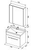 Мебель для ванной Aquanet Августа 75 см дуб сонома