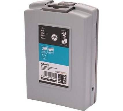 Набор цековок 180 градусов, М3-M10, HSS-TiN, 6 шт RUKO 102452TRO