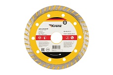 Диск алмазный отрезной Турбо (125x22.2x2.2x10 мм) Kranz KR-90-0121