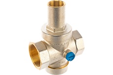 Редуктор давления Tiemme с отверстием под аксиальный манометр, ВВ, 1&quot;1/2, никель 3180014