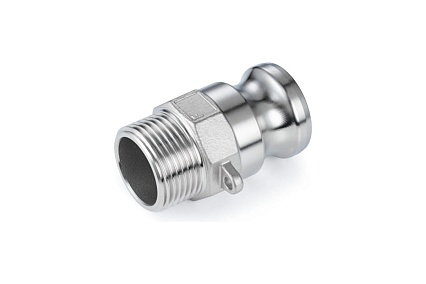 Камлок тип F TITAN LOCK серия EcoLine ниппель, наружая резьба BSP 3/4, AISI304, TL75FSS-EL