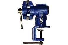 Слесарные тиски цилиндрические поворотные 63/38мм с наковальней Энкор 20008