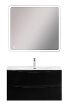 Мебель для ванной BelBagno Marino-Cer-N 90 см Nero Lucido
