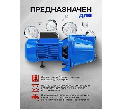 Насос самовсасывающий Forsage (230В, 50Гц, 750Вт, 50л/мин) (обмотка CU) F-JET 100S COPPER(61142)