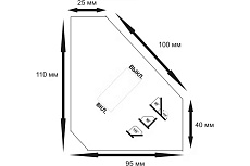 Фиксатор (угольник) магнитный отключаемый MH-11 30 LBS Atlasweld MH-1130LBS
