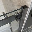 Душевая дверь BelBagno MARINO-2-BF-1-120-C-GM 120x195 прозрачная, оружейная сталь