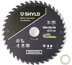 Пильный диск SHYLD по дереву твердосплавный 190x30/20 мм, 40 зубьев 6692467