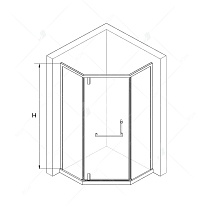 Душевой уголок RGW Hotel HO-084W 90x90 белый, сатинат