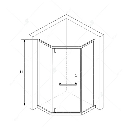 Душевой уголок RGW Hotel HO-084W 90x90 белый, сатинат