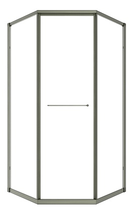 Душевой уголок Timo TTSS-100/13C-8L 100x100 левый, прозрачный, никель