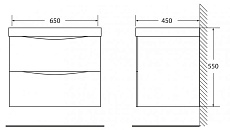 Тумба с раковиной BelBagno Marino 65 Bianco Lucido