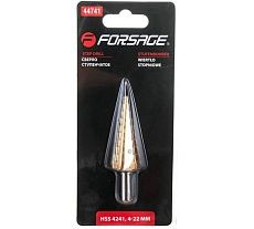 Сверло ступенчатое HSS 4241 4-22 мм Forsage F-44741(29854)