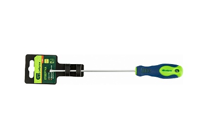 Отвертка Сибртех SL3x150 мм, CrV, 2-х компонентная рукоятка 11859