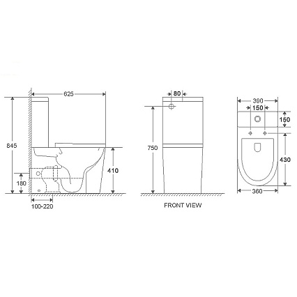 Унитаз-компакт WeltWasser Salzbach 011