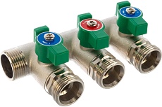 Модульный коллектор ELSEN 3/4 дюйма, 3 контура, размер отвода-3/4 EK, EMW05.03