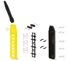 Однорядный корпус для пульта управления Giovenzana 7 отверстий PL07K