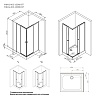 Душевой уголок Am.Pm X-Joy W94G-403-10080-MТ 100x80 прозрачный, хром матовый