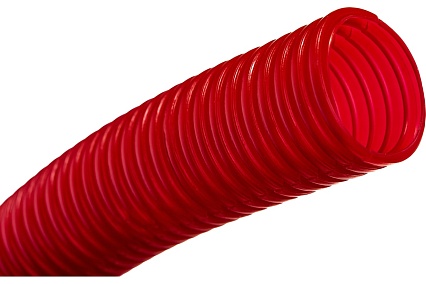 Гофра Uni-Fitt 25 мм, красная, для труб 16 мм, 50 м 583R2505