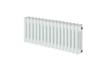 Трубчатый радиатор Zehnder Charleston 3037/16/№1270/RAL 9016, 3/4