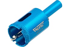 Коронка алмазная с центрирующим сверлом по керамике и стеклу 22 мм WURZ 92022