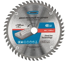 Пильный диск по дереву Gross 160x20/16 мм 73309