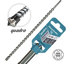 Бур по бетону RENNBOHR Quadro SDS-Max 4 грани 35x570/435 мм 723557