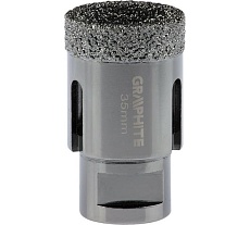 Коронка алмазная вакуумная пайка 35 мм, M14 Graphite 55H310