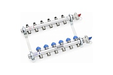 Коллектор REHAU 1&quot; HKV 7 выход-3/4&quot; ЕК нержавеющая сталь 12180711001