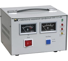 Стабилизатор напряжения IEK СНИ 1/220 0.5кВА 1ф ИЭК IVS10-1-00500