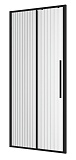 Душевая дверь Niagara Nova 110x195 рифленое, черный матовый NG-84-L11FHB