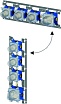 Душевой набор Paffoni Modular Box KITMB019CR045 душ 22.5 см, излив 17.5 см, хром