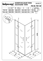 Душевой уголок Kolpa-San Terra flat TKK 90