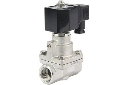 Электромагнитный клапан DN.ru V2W-1001P-NC Ду32 Ру0.4-16 НЗ PTFE 220В AC D130-02351
