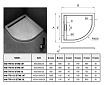 Поддон для душа WeltWasser TRR Stone-WT 80x80 белый