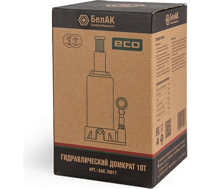 Гидравлический домкрат БелАК 10 т, ECO БАК.70017