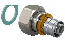 Штуцер UPONOR S-Press Plus 20-G1/2, с накидной гайкой 1070604