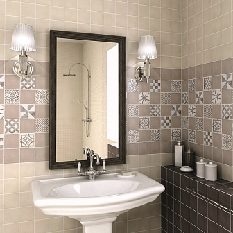 Керамическая плитка Kerama Marazzi Амальфи коричневый 9.9x9.9 см, 1289