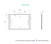 Мебель для ванной Vigo 5 звезд Leo 105 см сонома темный