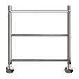 Полотенцесушитель водяной Point PN04155P П2 50x50, с полкой, хром