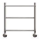 Полотенцесушитель водяной Point PN04155P П2 50x50, с полкой, хром