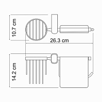 Держатель туалетной бумаги WasserKRAFT Berkel K-6859 с держателем освежителя