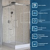 Душевой уголок BelBagno MARINO-2-AH-2-120/90-C-CR 120x90 прозрачный, хром