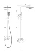Душевая стойка Wonzon&Woghand Cube WW-88739016-MB черный матовый