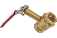 Шаровой кран с удлиненным штоком RUB MILANO 1 DN25 PN30, ВР-ВР, S.96, ручка S96F00