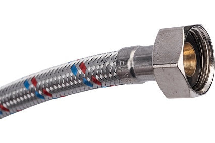 Подводка гибкая для воды с оплеткой из нержавеющей стали ELKA 1/2" х 30 см в/в ИС.100909