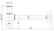 Сифон для раковины Abber AF0032B матовый черный