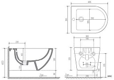 Подвесное биде Art&Max Ovale AM011BH