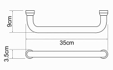 Поручень для ванны WasserKRAFT K-1066WHITE белый