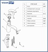 Смеситель для раковины WasserKRAFT Rossel 2803