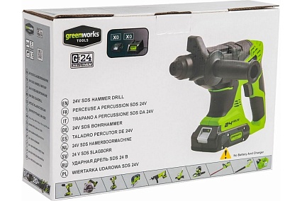 Аккумуляторный перфоратор GreenWorks G24HD 3802507